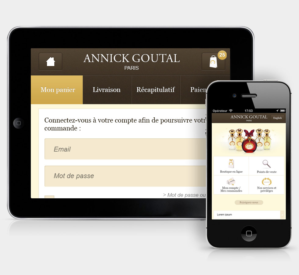 Site mobile Annick Goutal